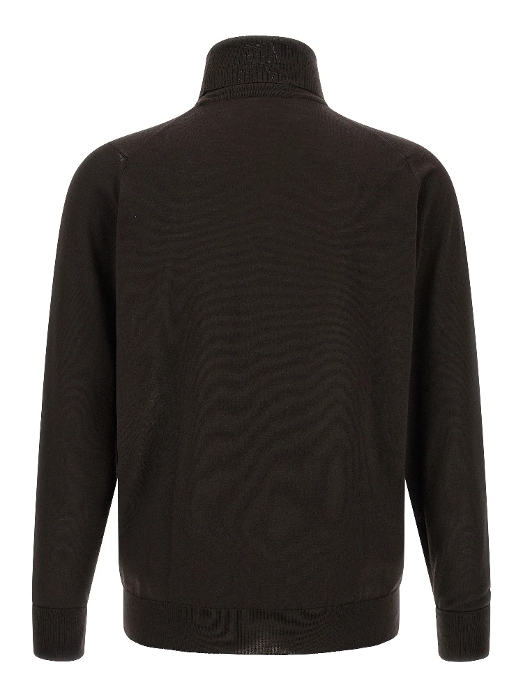 Brown Merino Wool Cardigan alternative