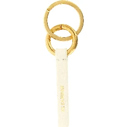 White Calfskin Keychain