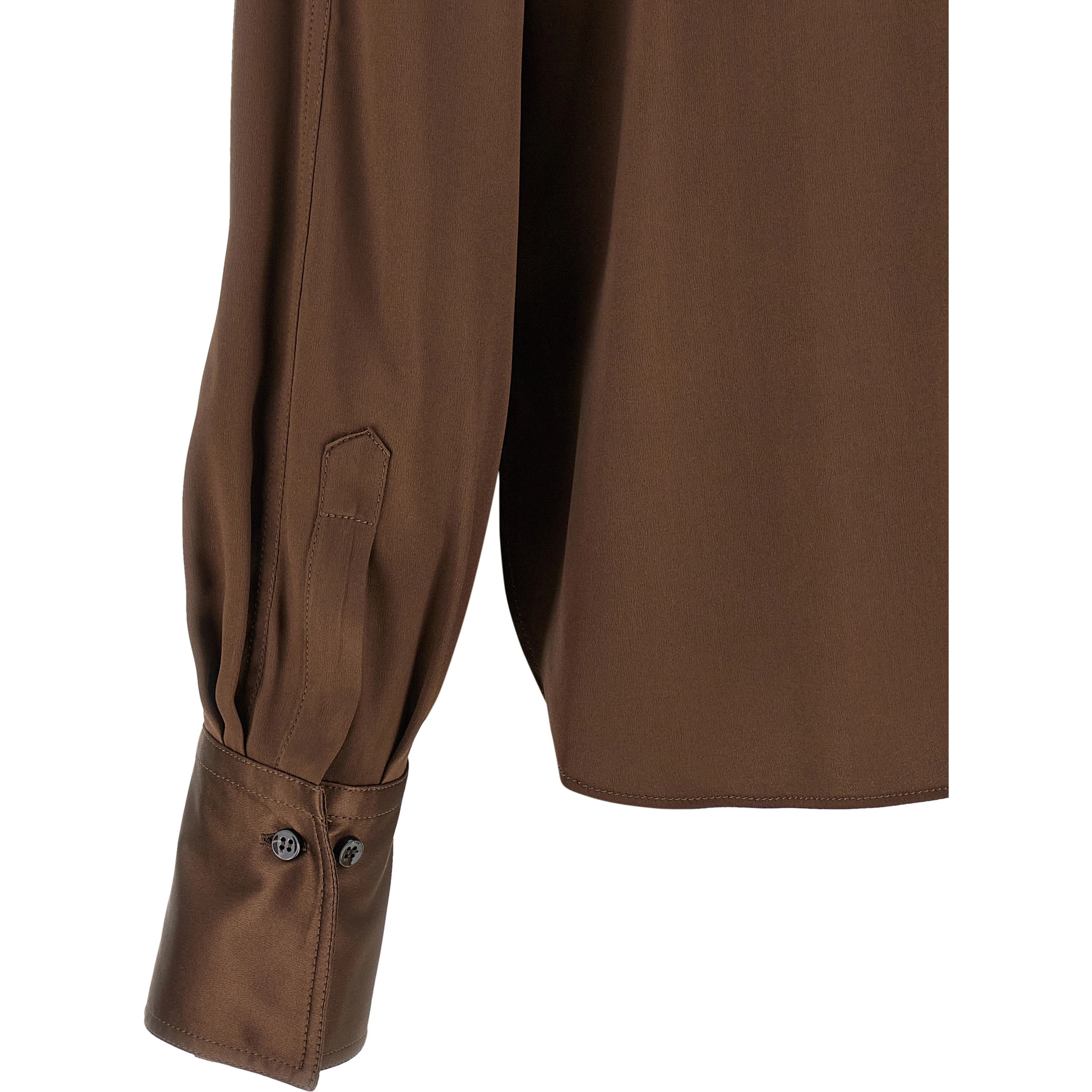 Brown Silk Blouse