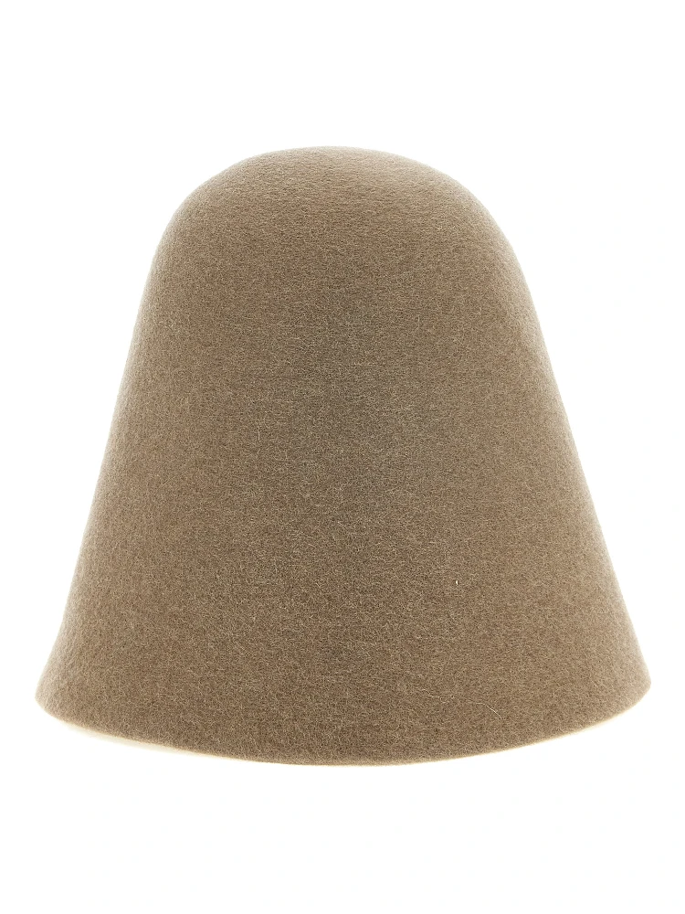 Beige Merino Wool Hat