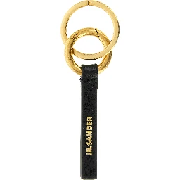 Black Calfskin Keychain