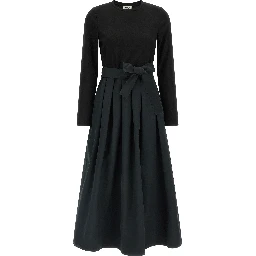 Black Viscose Long Dress