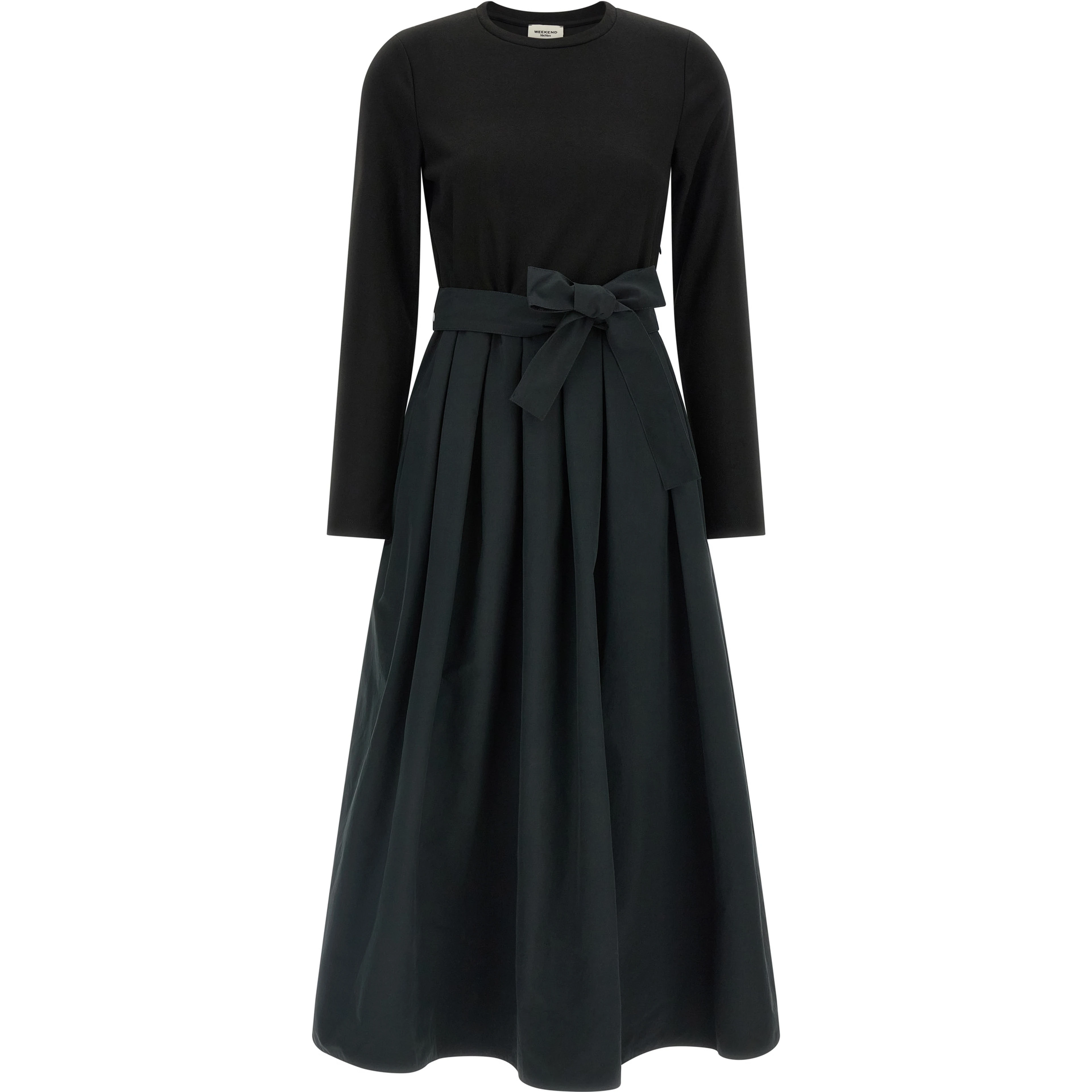 Black Viscose Long Dress