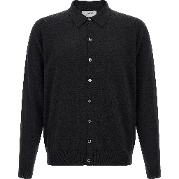 Black Merino Wool Blouse