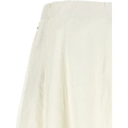 White Polyamide Mini Skirt