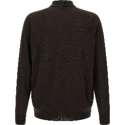 Brown Merino Wool Polo Shirt