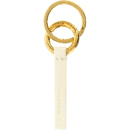 White Calfskin Keychain