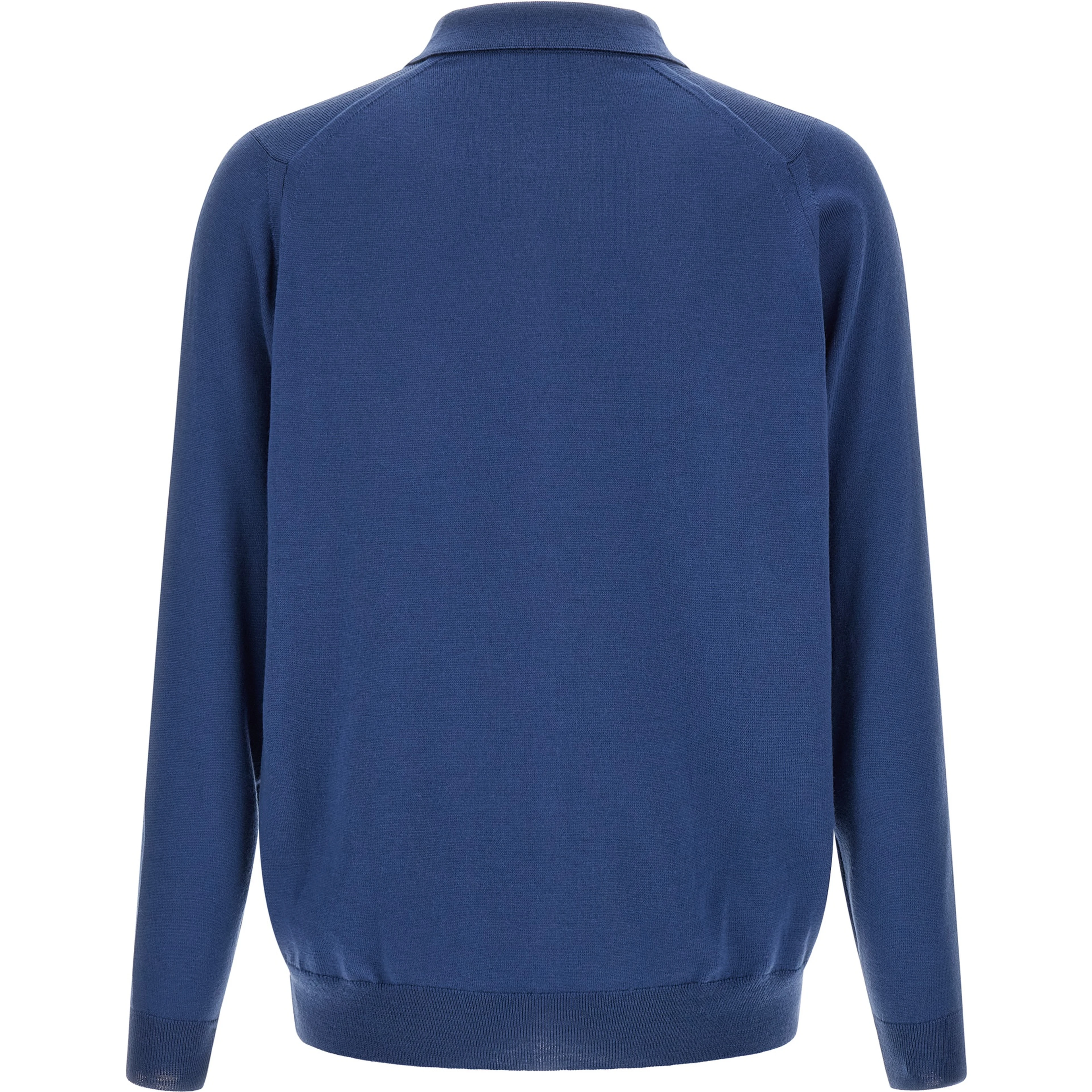 Blue Merino Wool Blouse