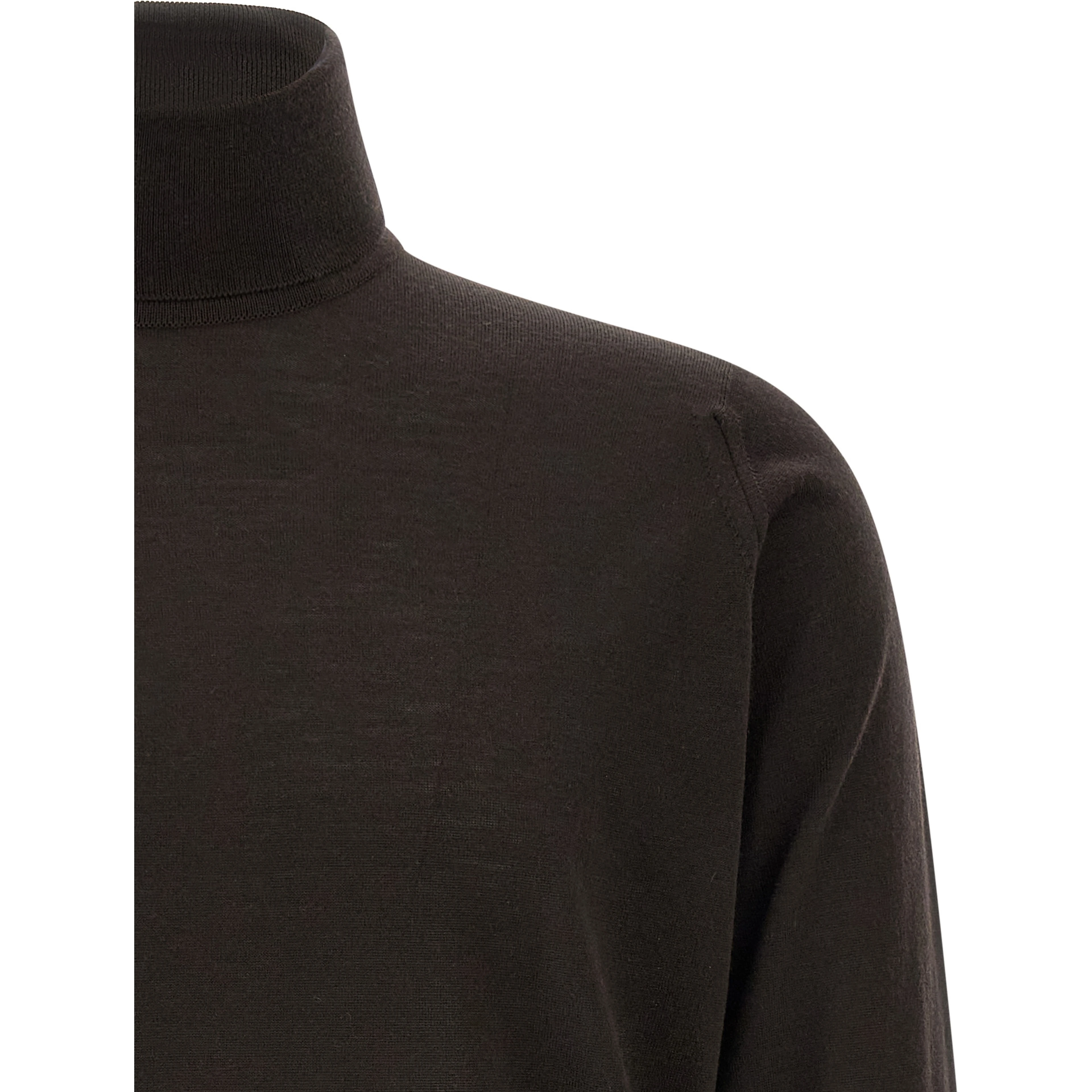 Brown Merino Wool Cardigan