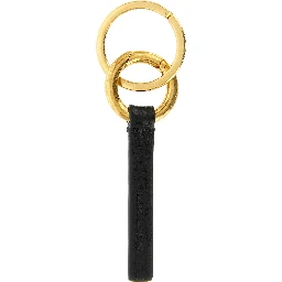 Black Calfskin Keychain