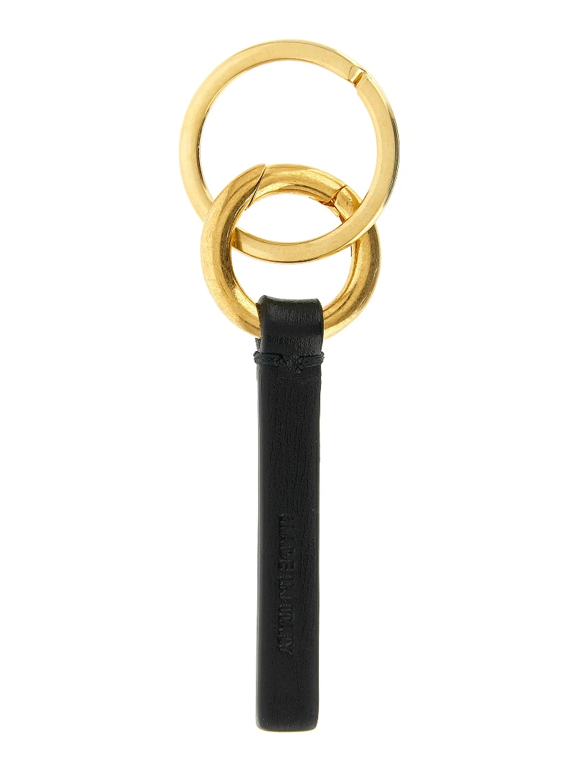 Black Calfskin Keychain
