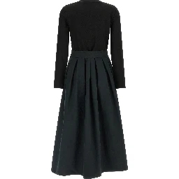 Black Viscose Long Dress