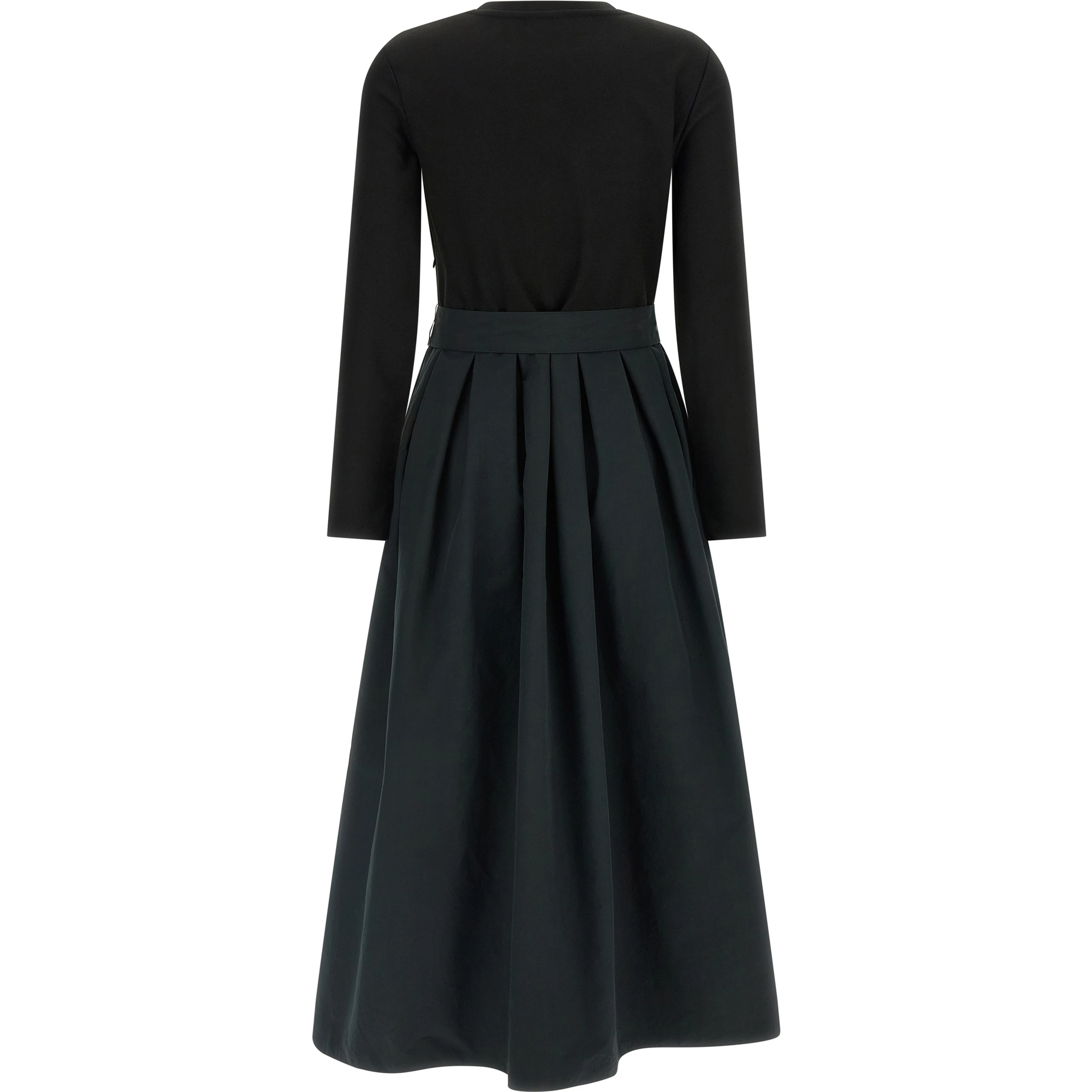 Black Viscose Long Dress