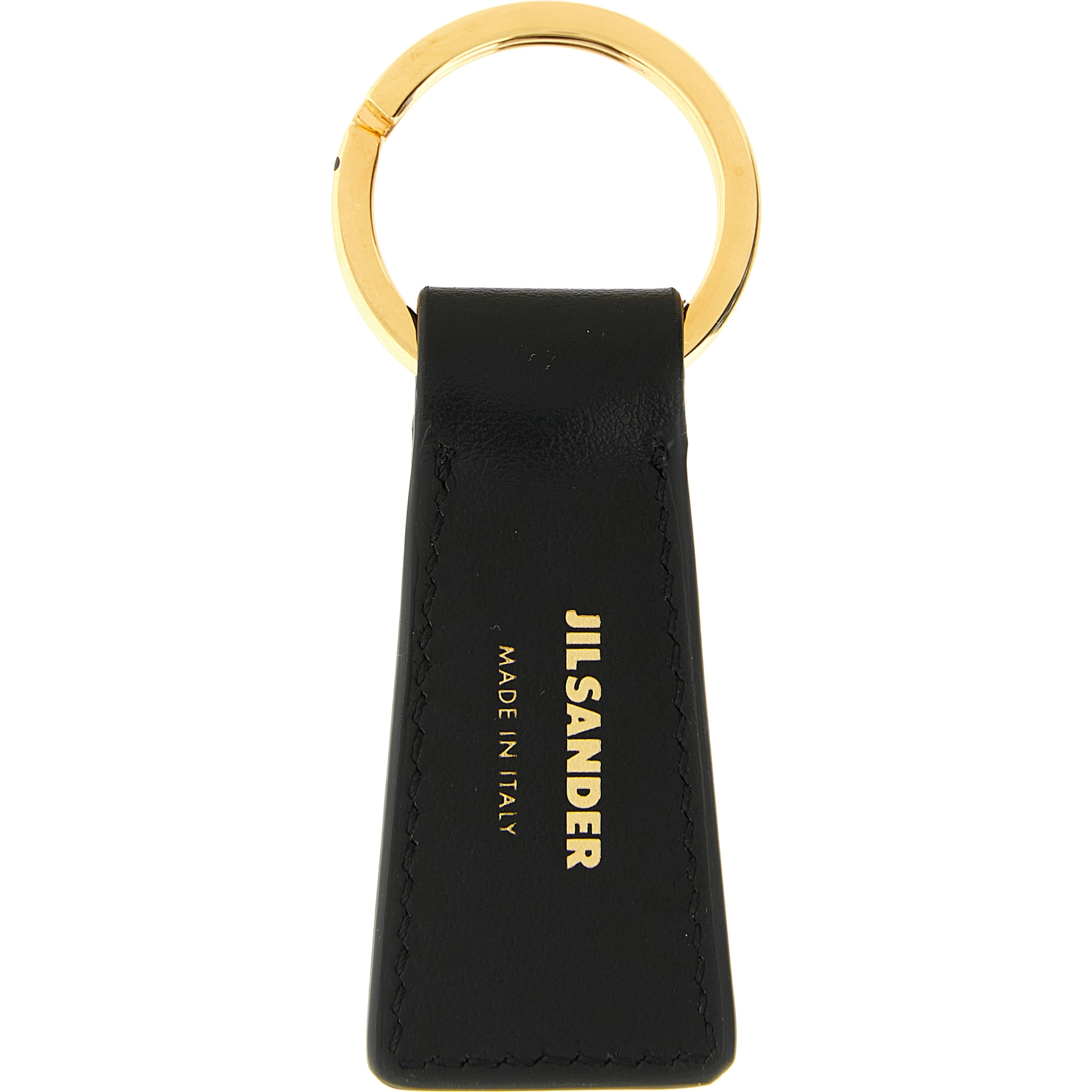 Black Calfskin Keychain