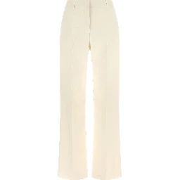 White Virgin Wool Dress Pants