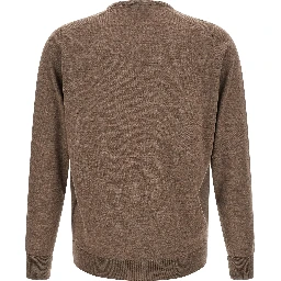 Beige Merino Wool Cardigan