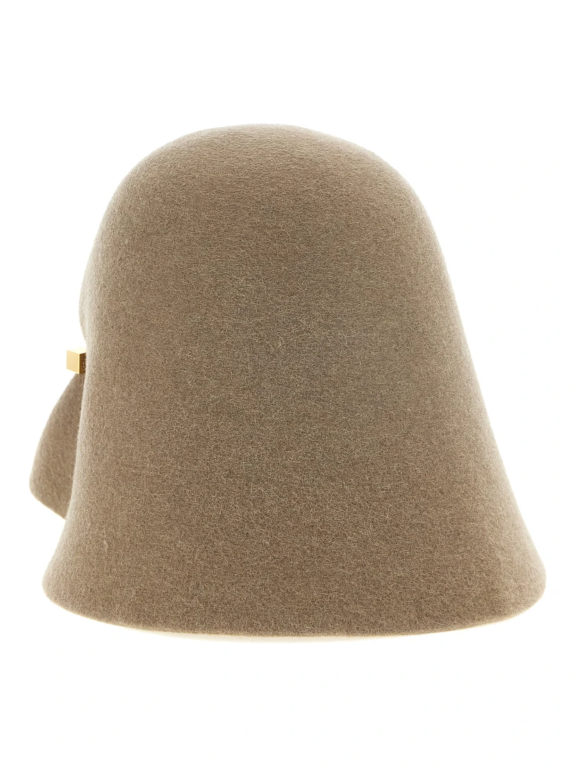 Beige Merino Wool Hat