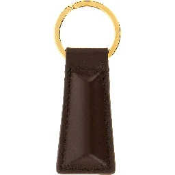 Brown Calfskin Keychain
