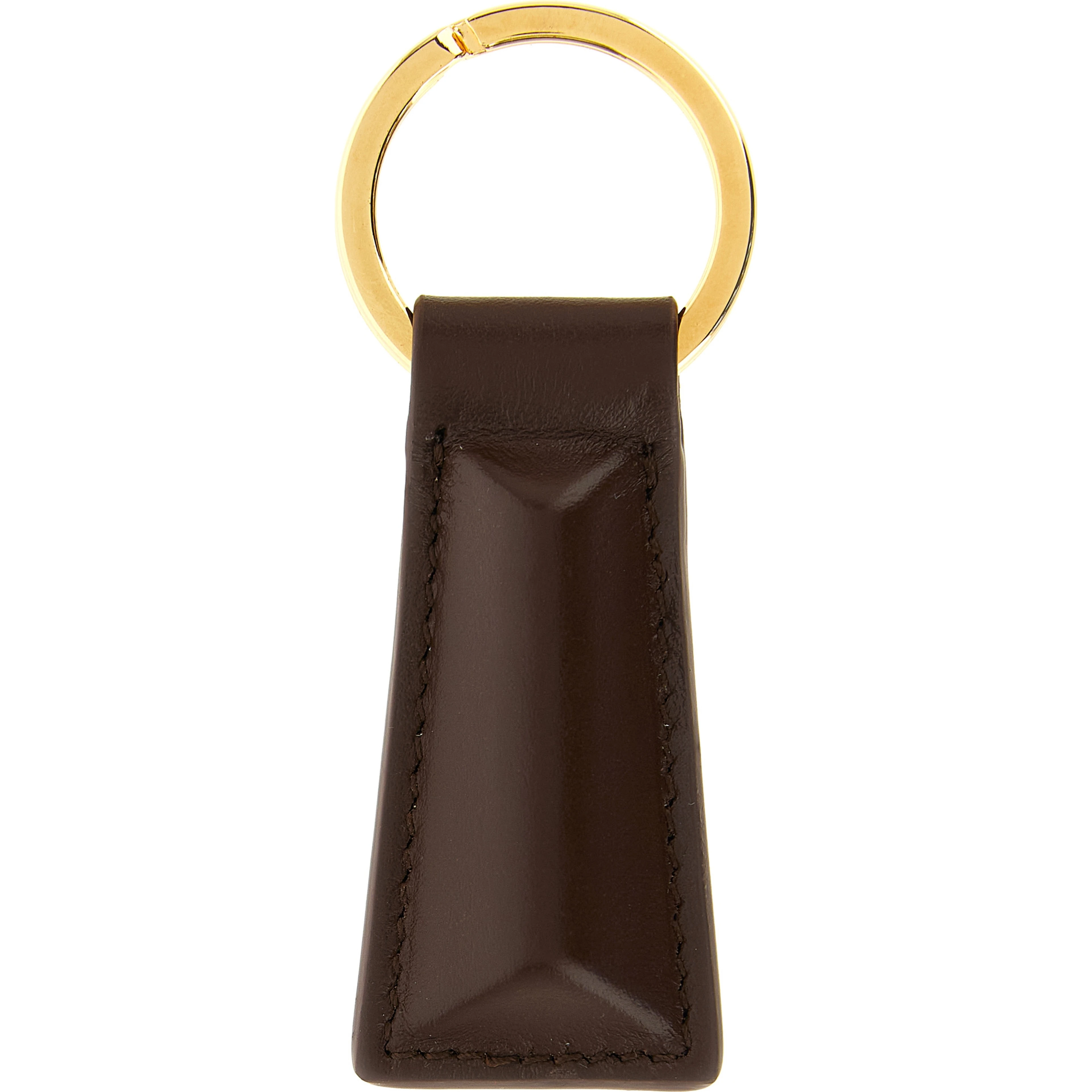 Brown Calfskin Keychain