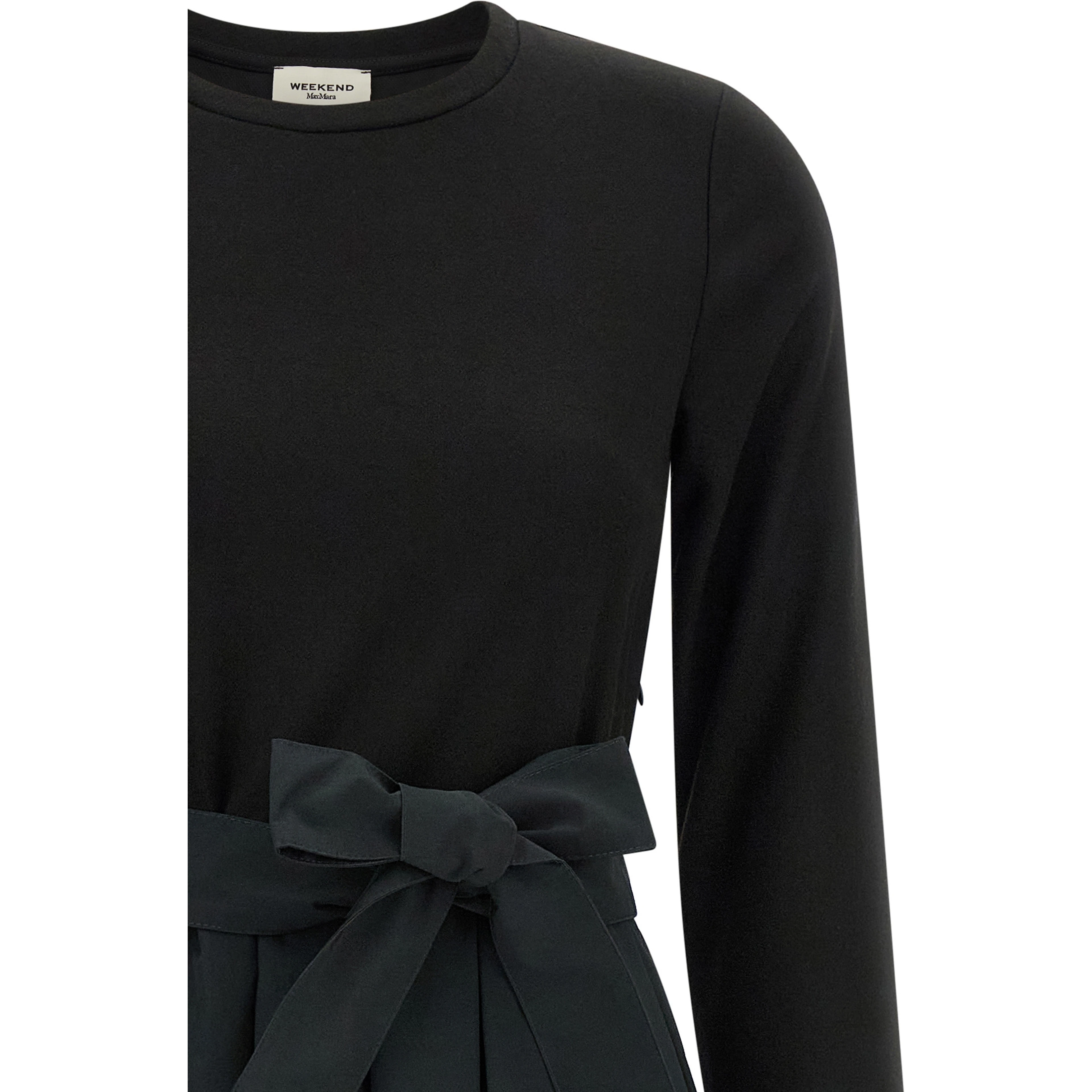 Black Viscose Long Dress