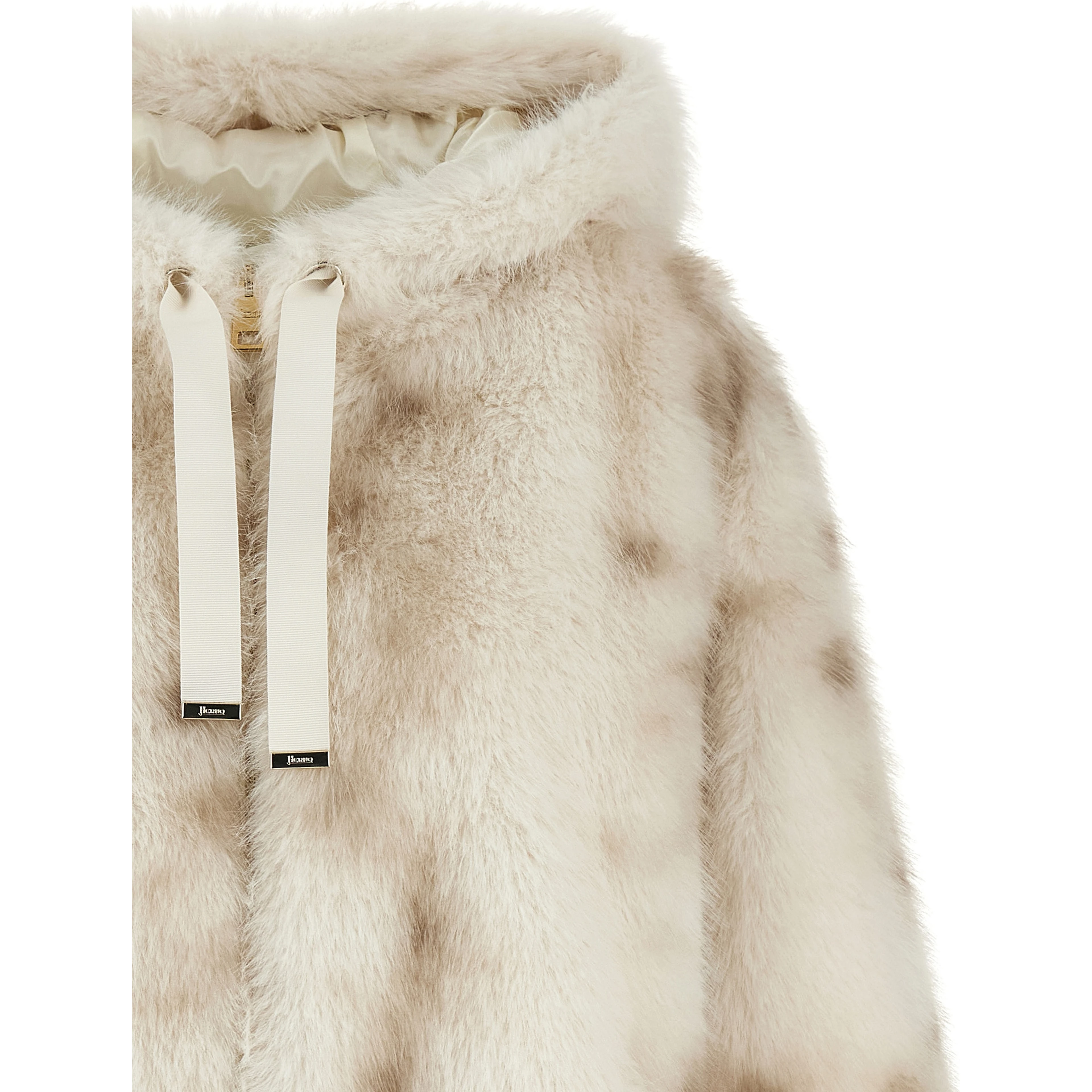 Beige Polyester Bomber