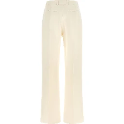 White Virgin Wool Dress Pants