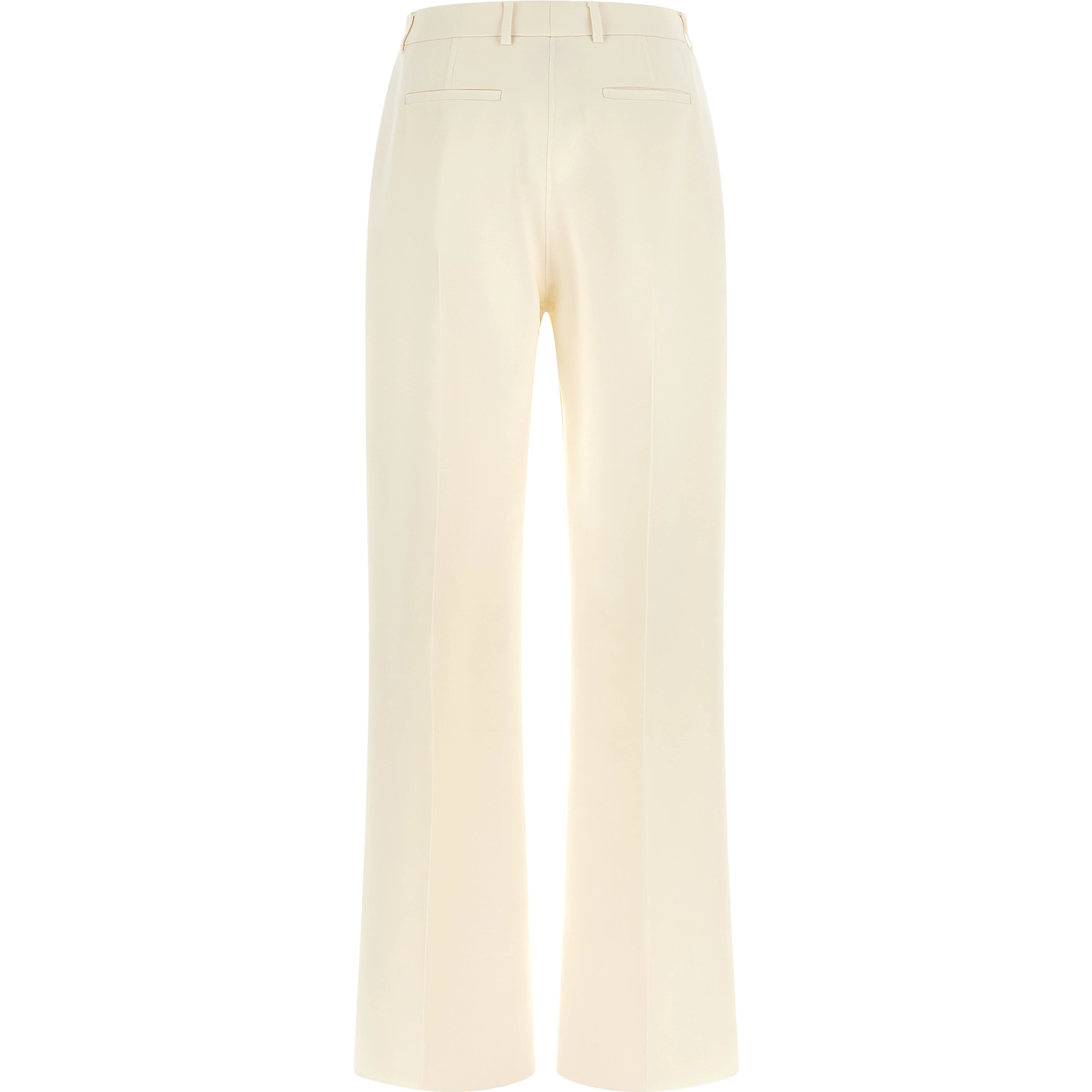 White Virgin Wool Dress Pants