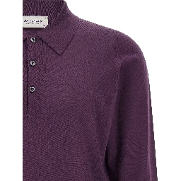 Purple Merino Wool Polo Shirt