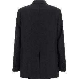 Black Virgin Wool Two-Piece Suit