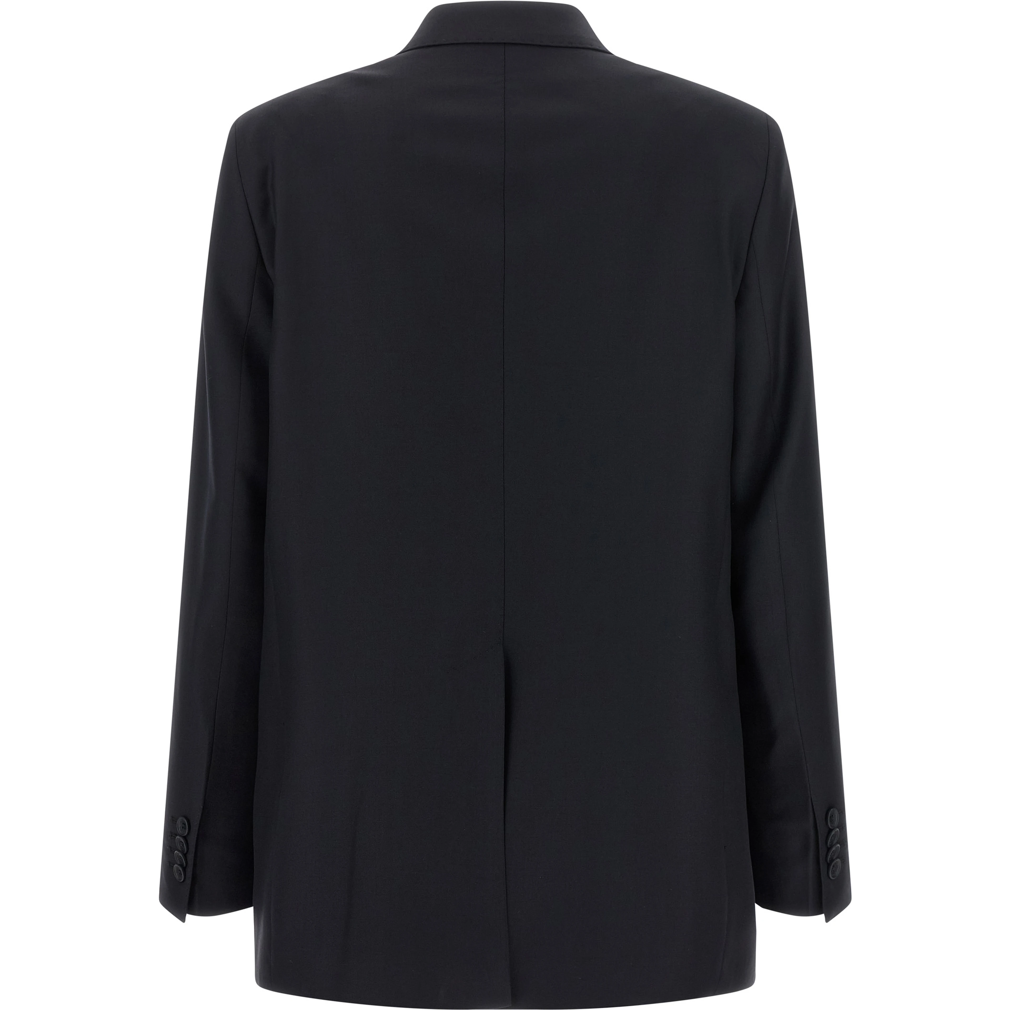 Black Virgin Wool Two-Piece Suit