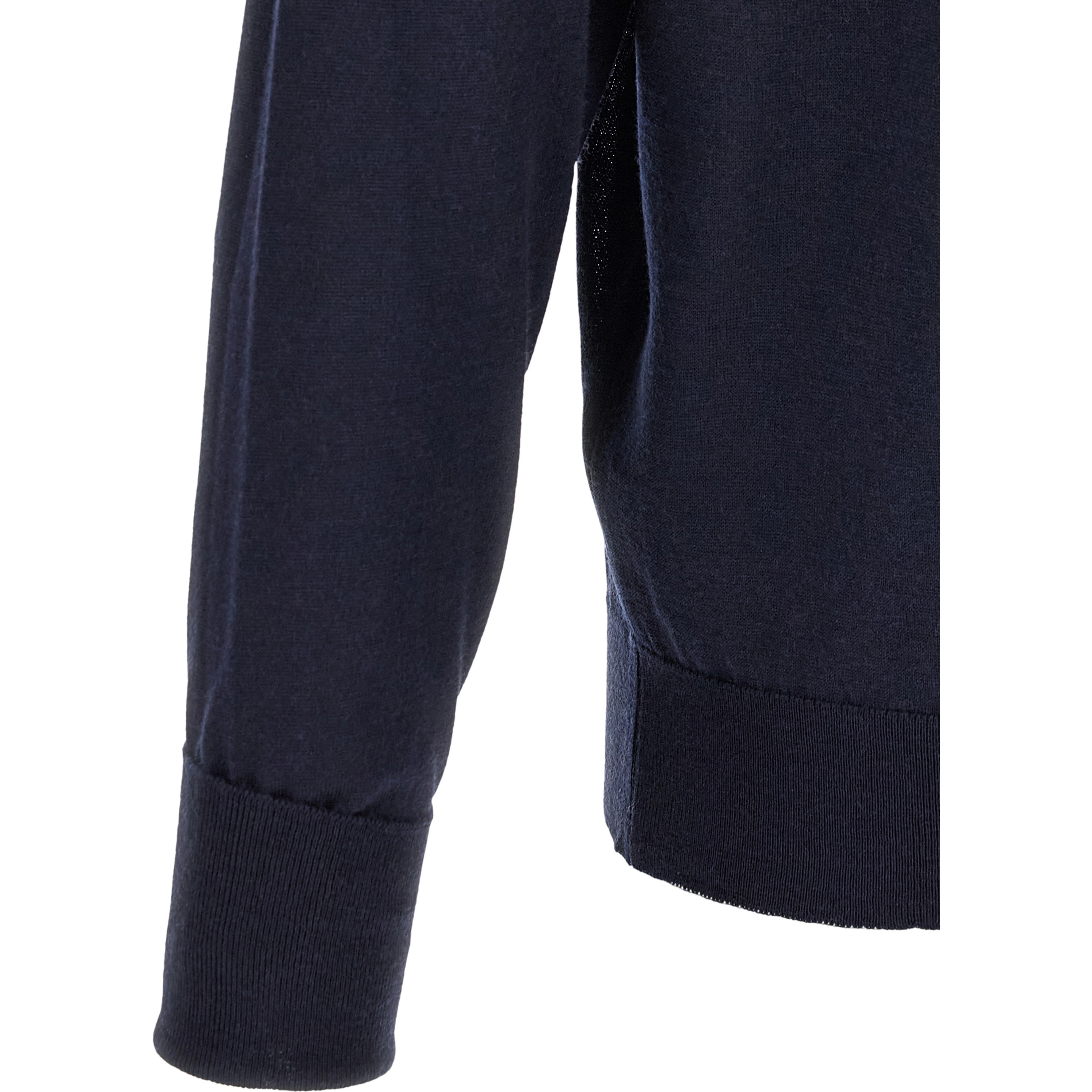 Blue Merino Wool Cardigan