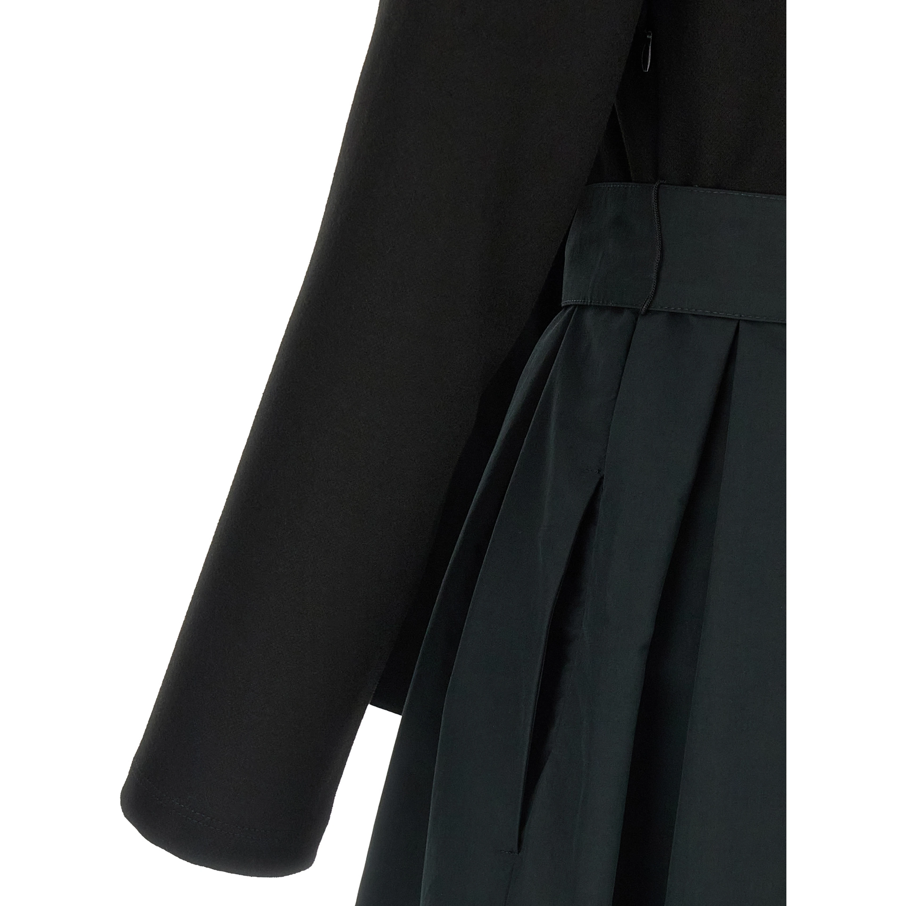 Black Viscose Long Dress