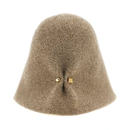 Beige Merino Wool Hat