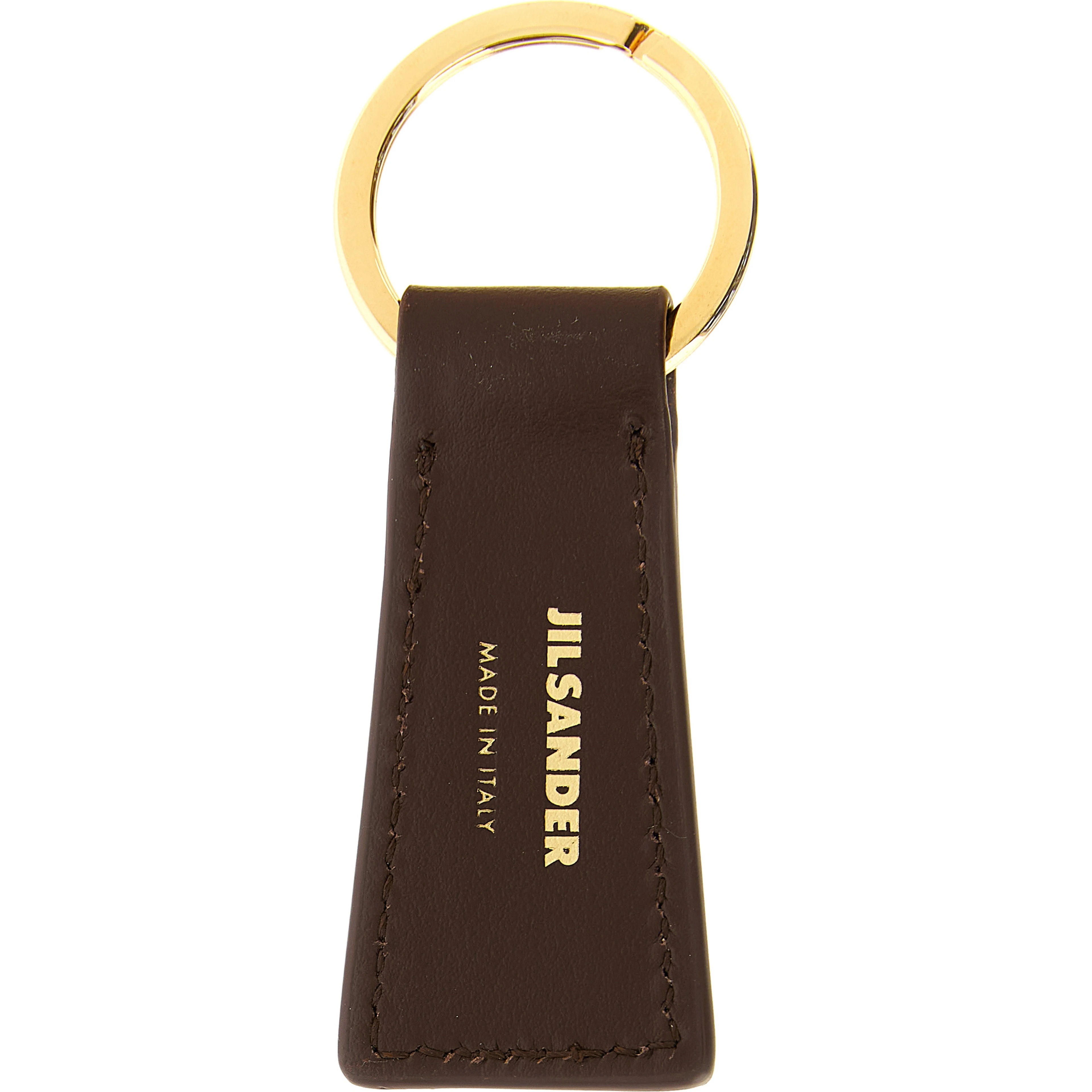 Brown Calfskin Keychain