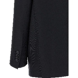 Black Virgin Wool Two-Piece Suit