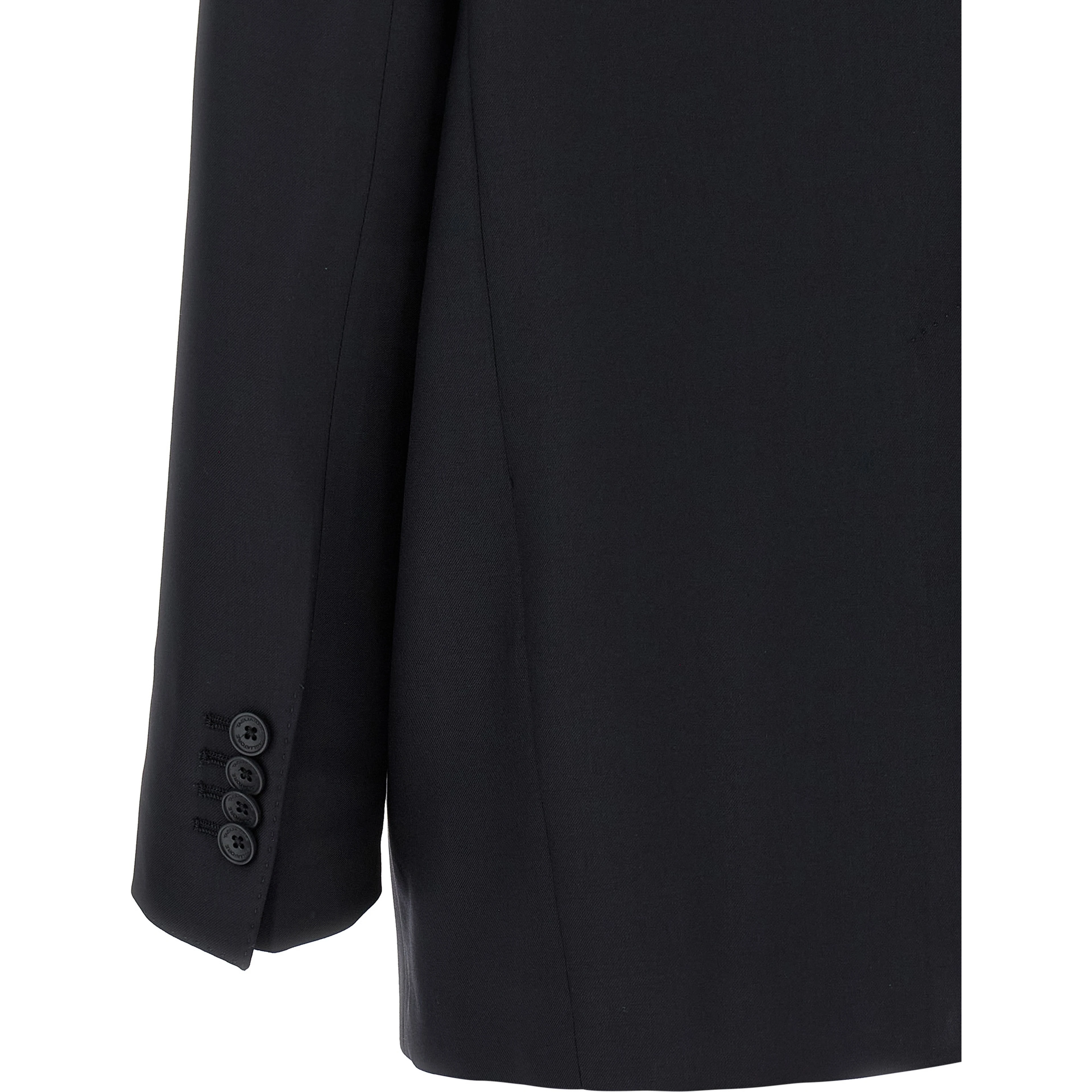 Black Virgin Wool Two-Piece Suit