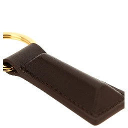 Brown Calfskin Keychain