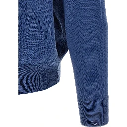 Blue Merino Wool Blouse