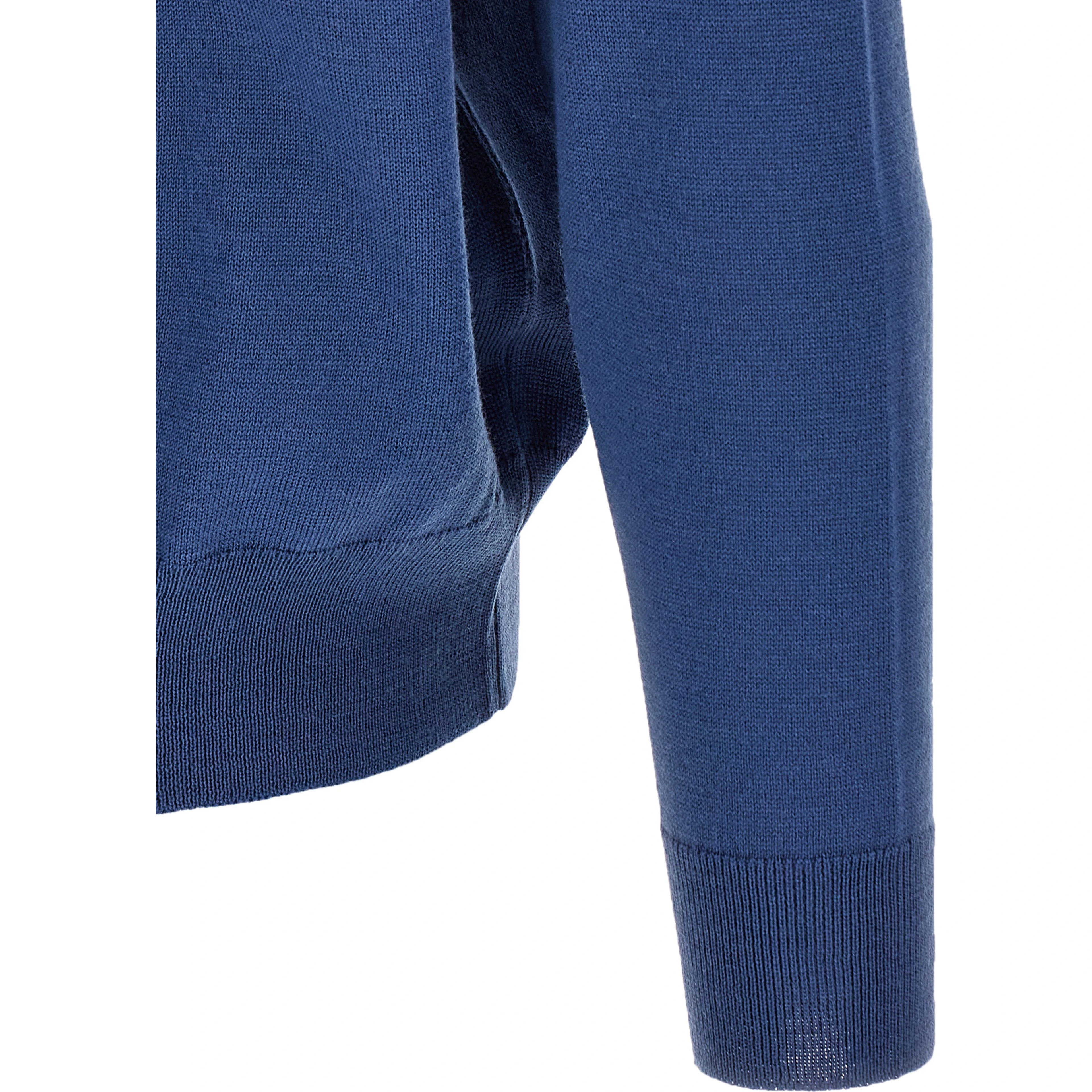 Blue Merino Wool Blouse