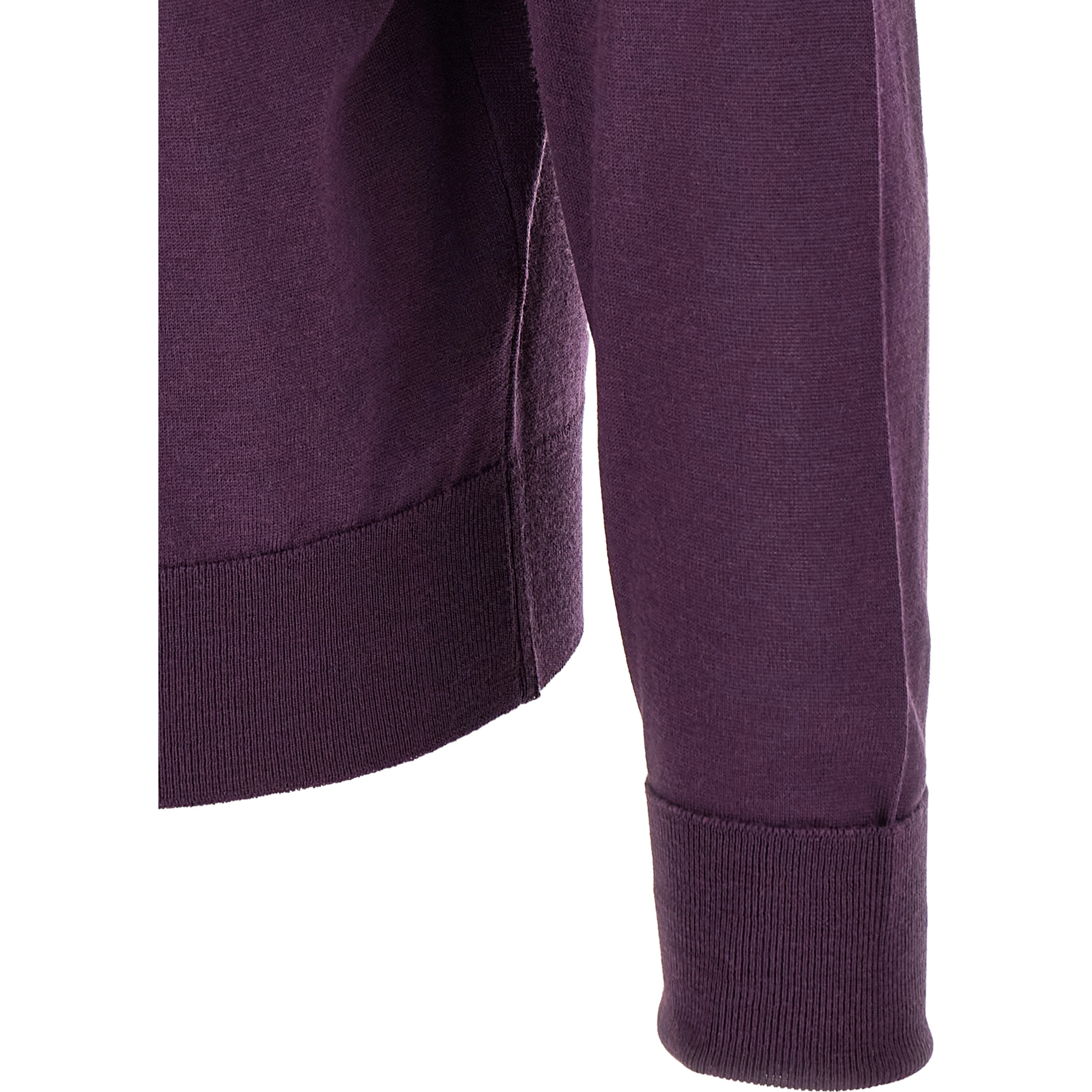 Purple Merino Wool Polo Shirt