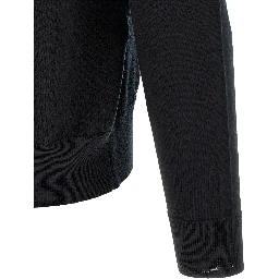 Black Merino Wool Blouse