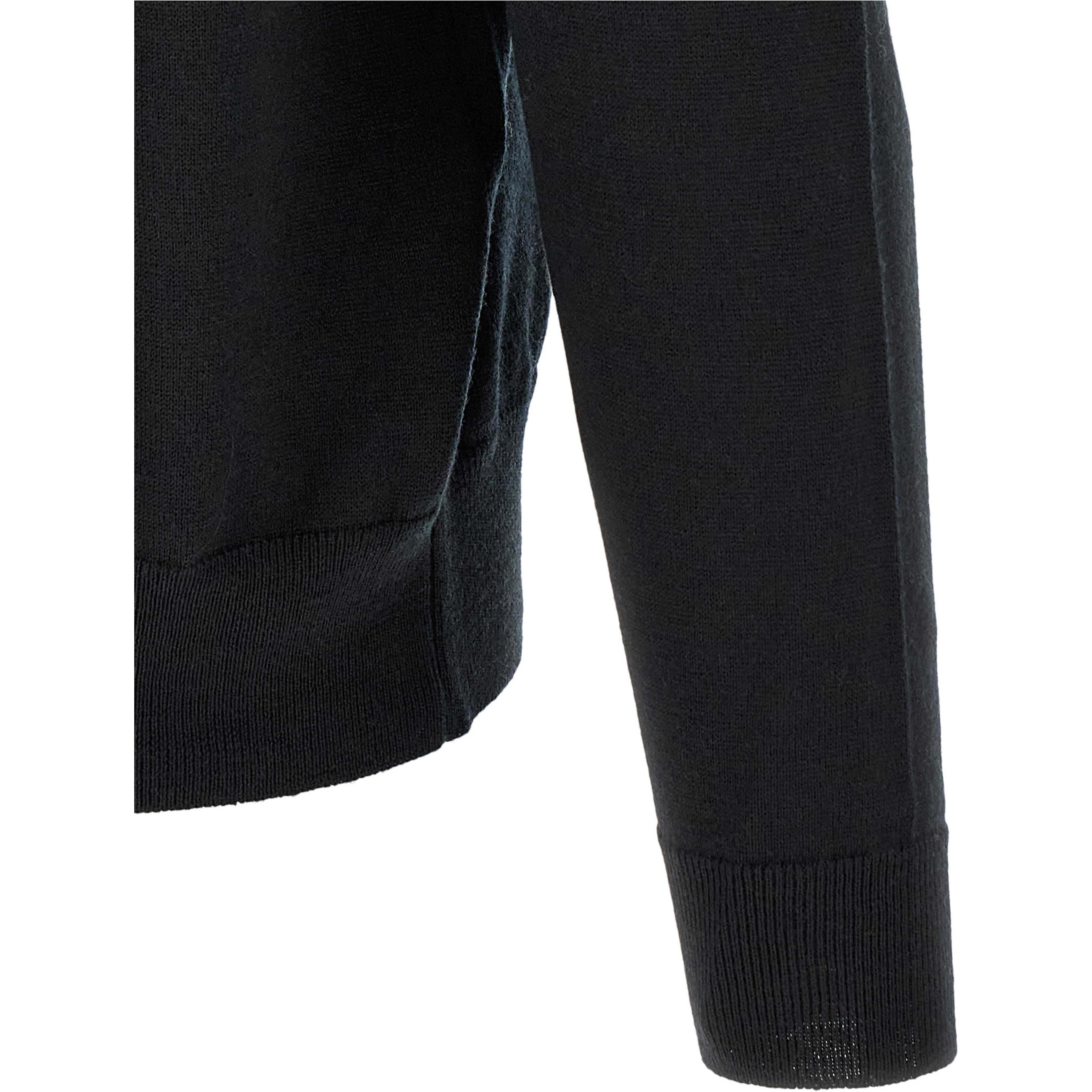 Black Merino Wool Blouse