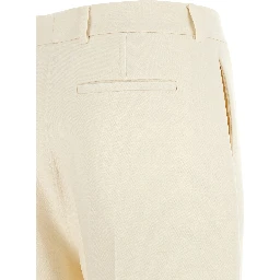 White Virgin Wool Dress Pants