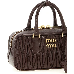 Brown Lamb Leather Handbag