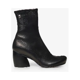 Oval ankle boots in stretch lambskin nappa