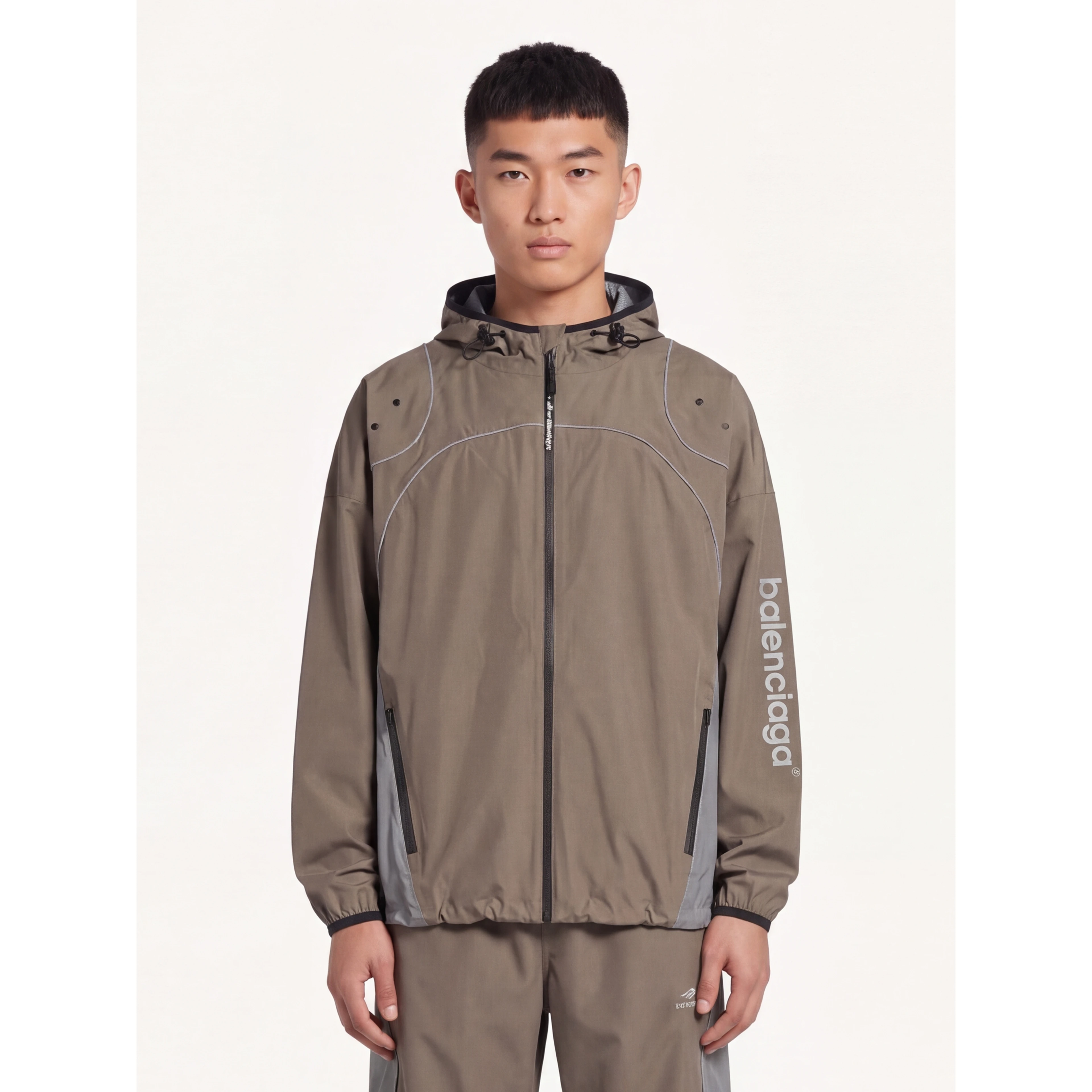 Techwear zip jacket