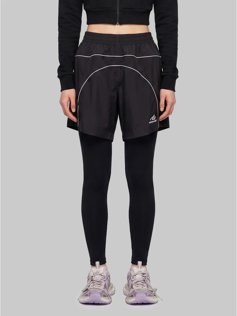 Techwear track shorts