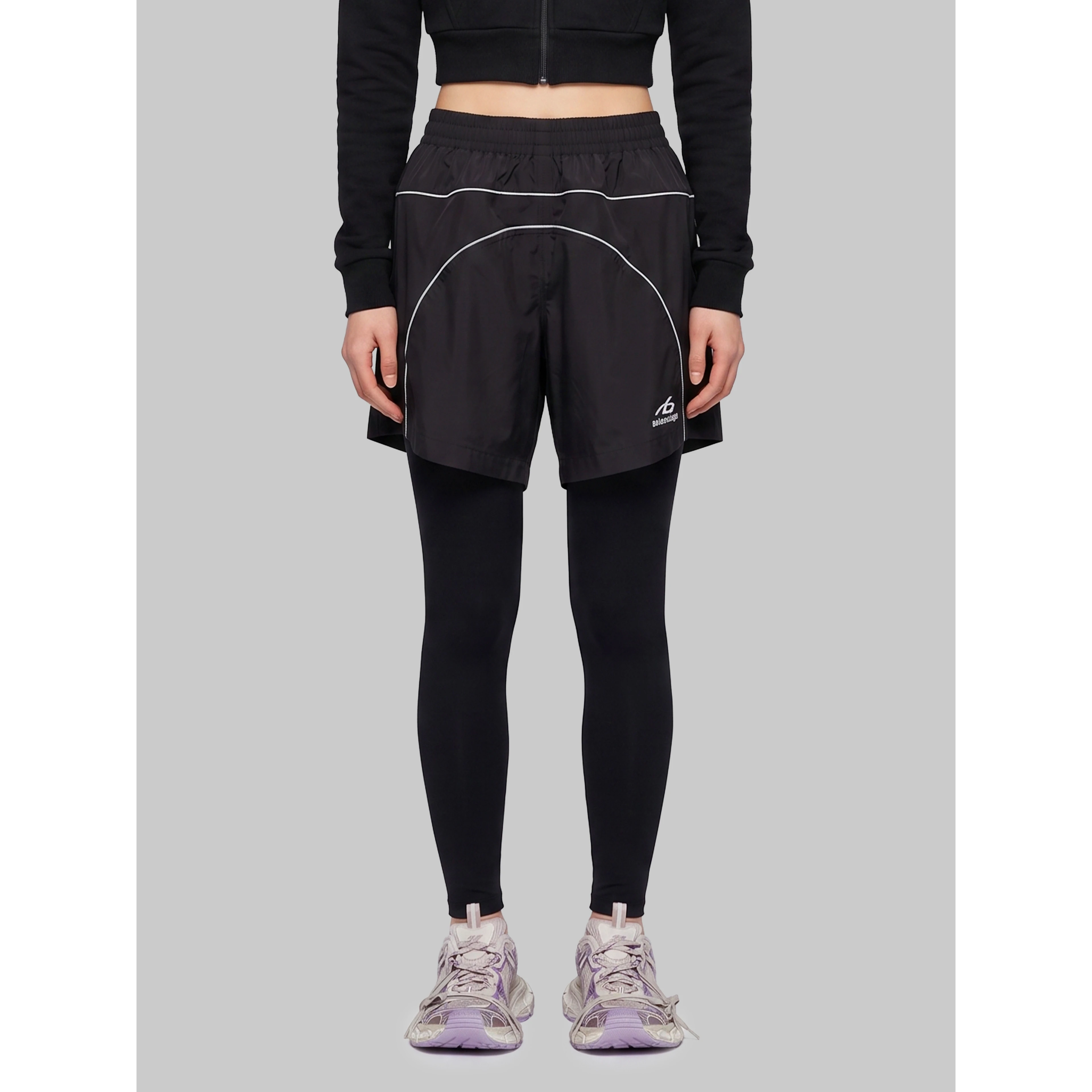 Techwear track shorts