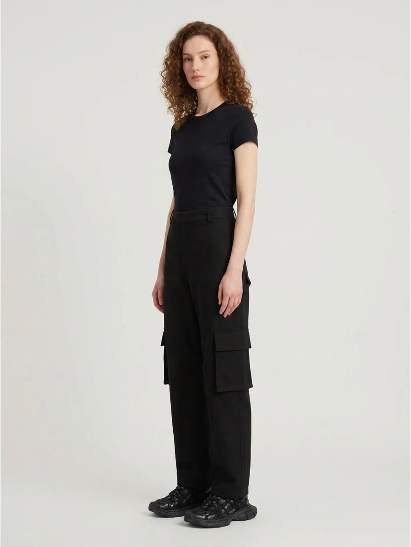 Cotton cargo trousers