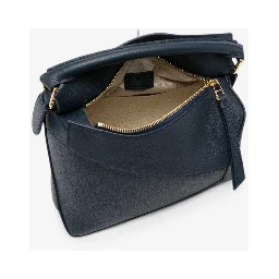 Small Puzzle Edge bag in deep navy blue